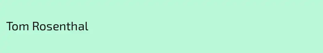 Tom Rosenthal